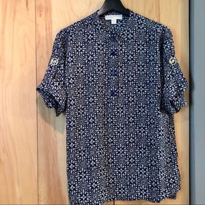 Michael Kors | Navy Blue Popover Shirt